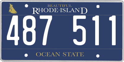 RI license plate 487511