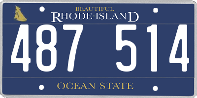 RI license plate 487514