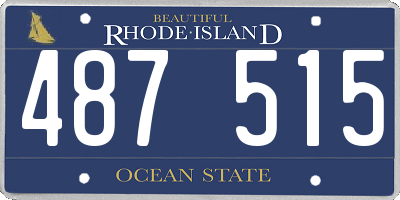 RI license plate 487515