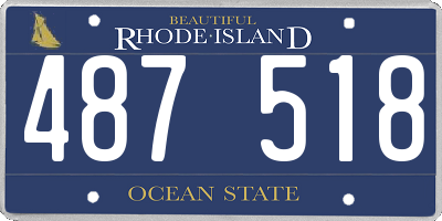 RI license plate 487518