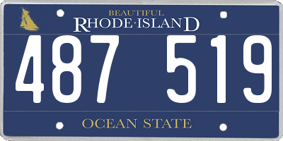 RI license plate 487519