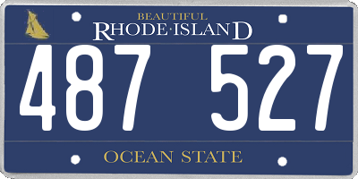 RI license plate 487527