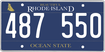 RI license plate 487550
