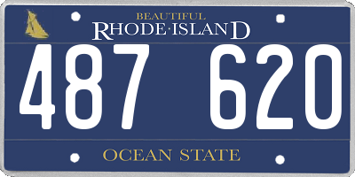 RI license plate 487620