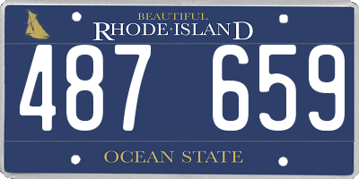 RI license plate 487659