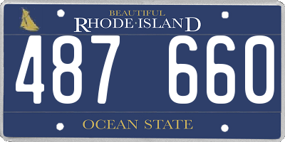 RI license plate 487660