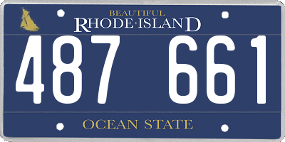 RI license plate 487661