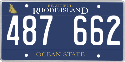 RI license plate 487662