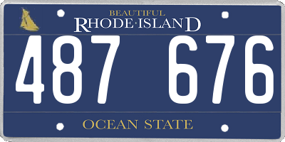 RI license plate 487676