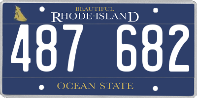 RI license plate 487682