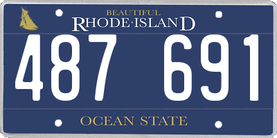 RI license plate 487691
