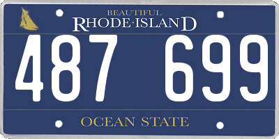 RI license plate 487699
