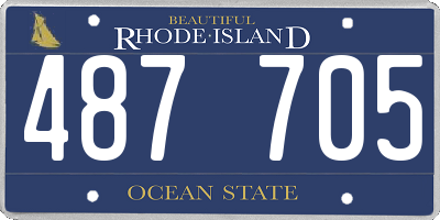 RI license plate 487705