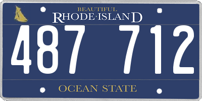 RI license plate 487712