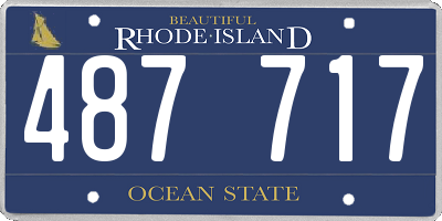 RI license plate 487717