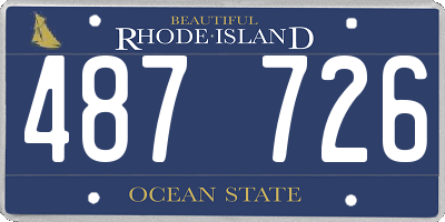 RI license plate 487726