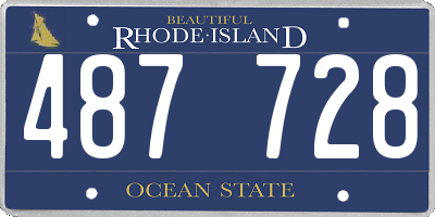 RI license plate 487728