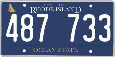 RI license plate 487733