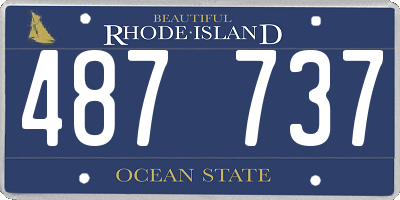 RI license plate 487737