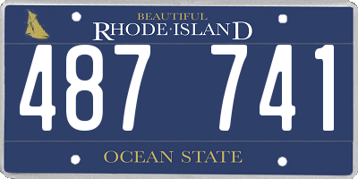 RI license plate 487741