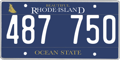 RI license plate 487750