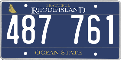 RI license plate 487761