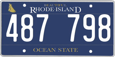 RI license plate 487798