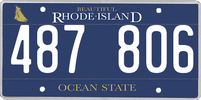 RI license plate 487806
