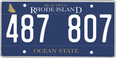 RI license plate 487807