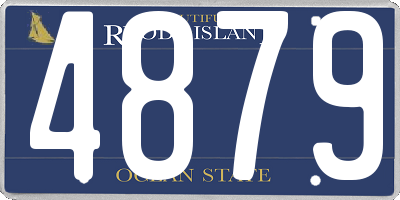 RI license plate 4879
