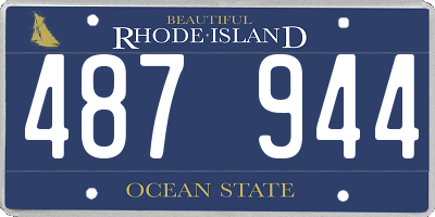RI license plate 487944