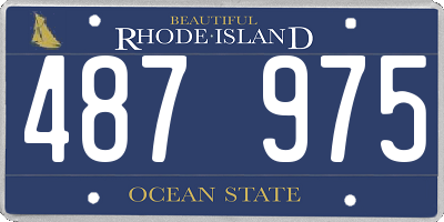 RI license plate 487975