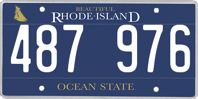 RI license plate 487976