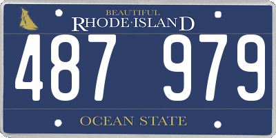 RI license plate 487979