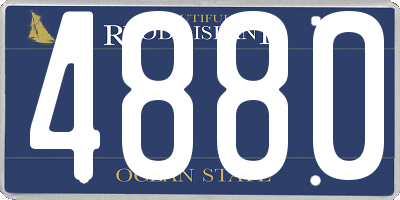 RI license plate 4880