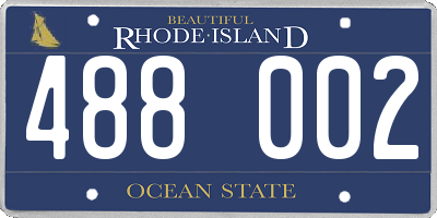 RI license plate 488002