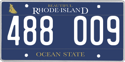 RI license plate 488009