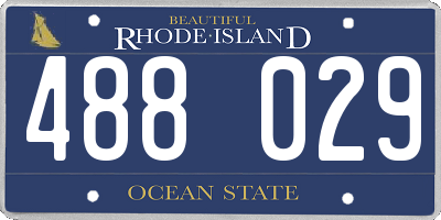 RI license plate 488029