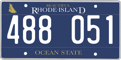 RI license plate 488051