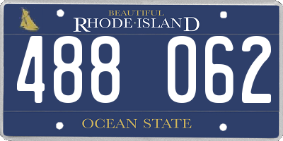 RI license plate 488062