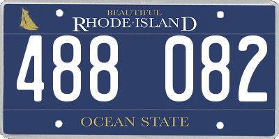 RI license plate 488082