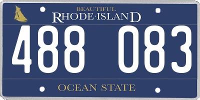 RI license plate 488083