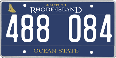 RI license plate 488084