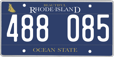 RI license plate 488085