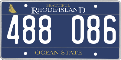 RI license plate 488086