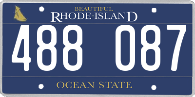 RI license plate 488087
