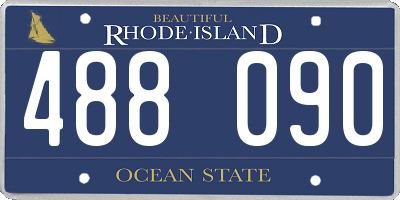 RI license plate 488090