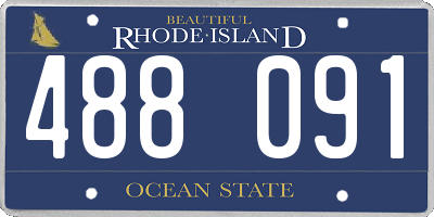 RI license plate 488091
