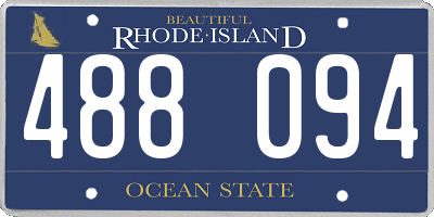 RI license plate 488094