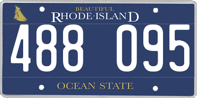 RI license plate 488095